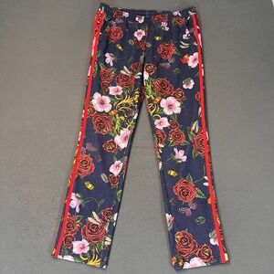 ADIDAS RITA ORA Womens Med Sweat Pants Roses & Spray Pant Floral Print Stripe